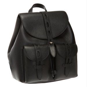 Furla NET MINI LEATHER BACKPACK in NERO (nwt)